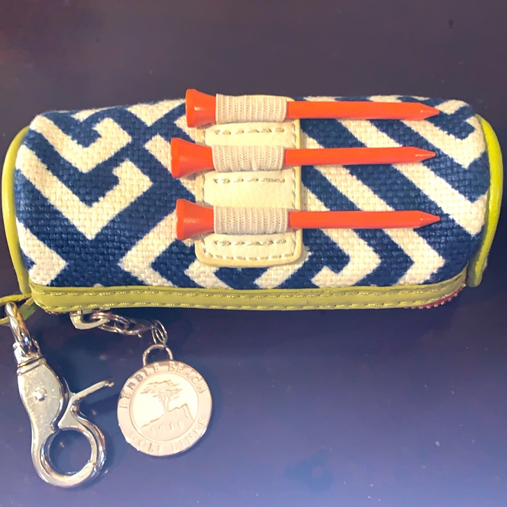 PEBBLE BEACH California Golf Tee Caddy,NWOT